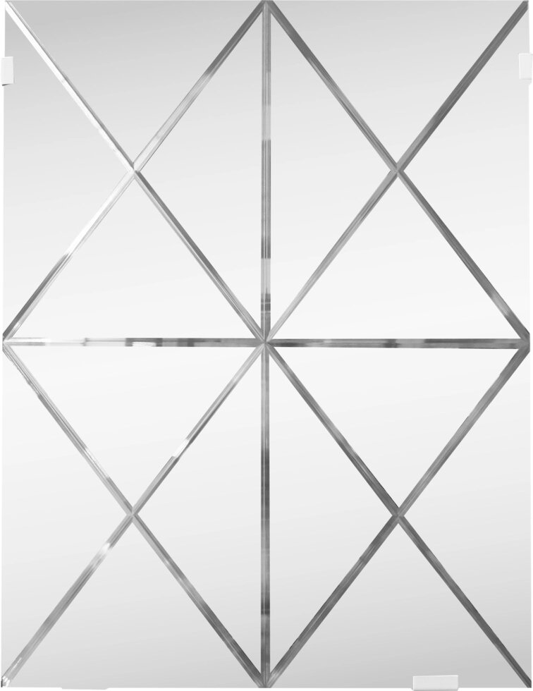 Панель зеркальная Mirox 3G «Гравировка 4» прямоугольная 80x60 см цвет бронза от компании ИП Фомичев - фото 1