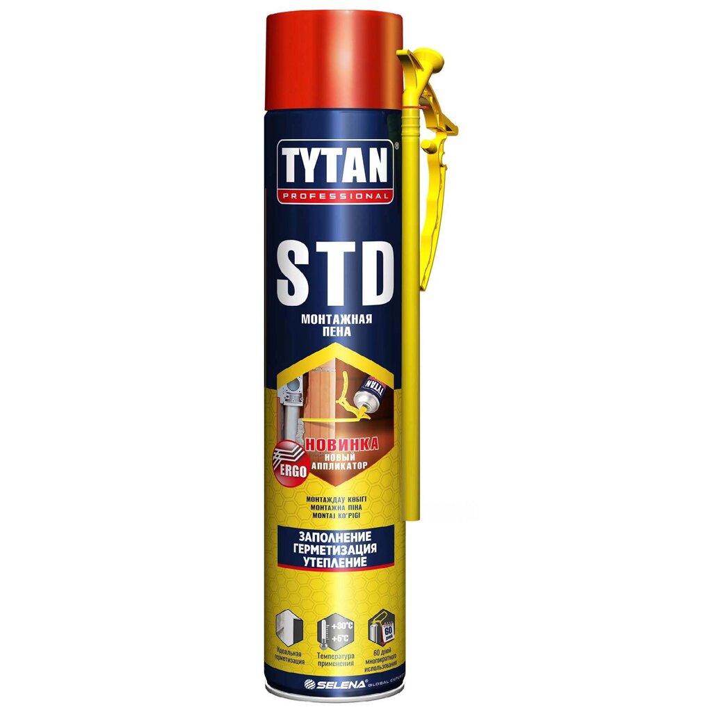 Пена монтажная ручная Tytan Professional STD Эрго зимняя 750 мл от компании ИП Фомичев - фото 1