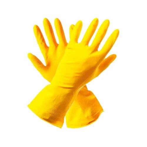 Перчатки резиновые гелевые желтые от компании ИП Фомичев - фото 1
