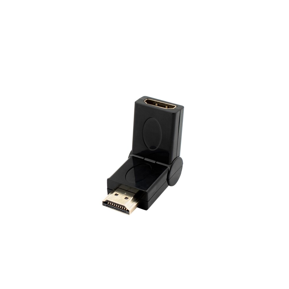 Переходник HDMI-HDMI Oxion гнездо-штекер, поворотный от компании ИП Фомичев - фото 1