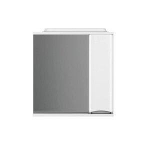 Зеркало AM. PM Like, частично-зеркальный шкаф, 80 см, с подсветкой, правый, белый, глянец M80MPR0801W