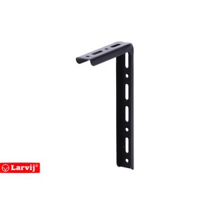 Кронштейн Larvij Modern1 15x25 см сталь нагрузка до 40 кг цвет чёрный