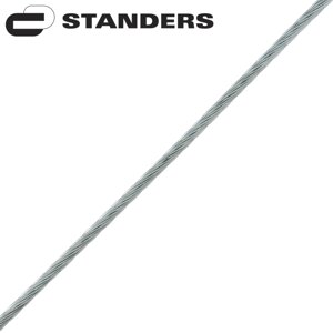 Трос стальной оцинкованный Standers 1 мм 50 м, цвет серебро