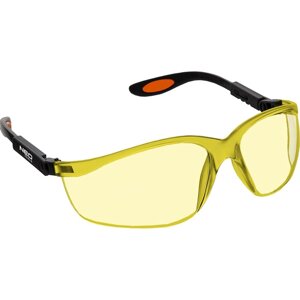 Очки защитные открытые Neo 97-501 желтые с защитой от царапин