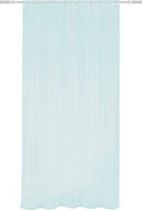 Тюль на ленте, 140x260 см, однотон, цвет голубой