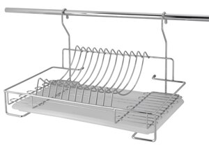 Сушилка для посуды навесная Delinia 44x25.8x26 см, хром