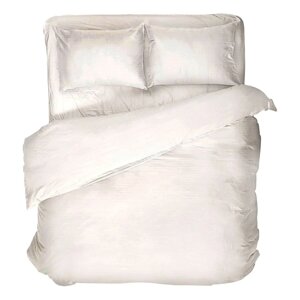 Комплект постельного белья "Волшебная Ночь" Warm white семейный нав 70х70х2шт поплин
