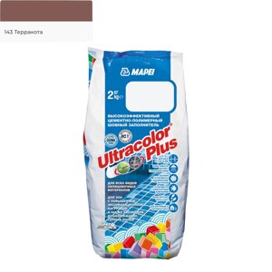 Затирка для швов MAPEI Ultracolor Plus №143/2кг (Терракотовый)