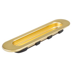 Ручка мебельная для шкафа купе 96 мм металл/пластик цвет матовое золото