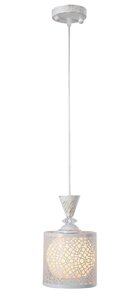 Светильник подвесной Lamplandia Pablo L1186-1, 1 лампа, 4 м?, цвет белый