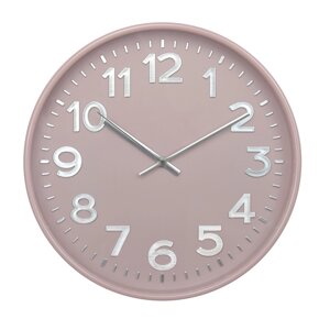 Часы настенные Troykatime o30 см цвет розовый