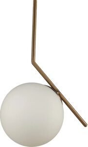 Светильник подвесной Eurosvet Frost 50152/1, 1 лампа, 4 м?, цвет латунь