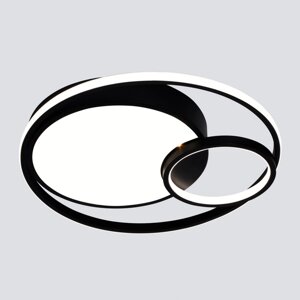 Светильник потолочный светодиодный Eurosvet Jeremy 90254/1 с пультом управления, 17 м?, цвет черный