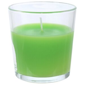 Свеча ароматизированная в стакане «Зелёное яблоко»