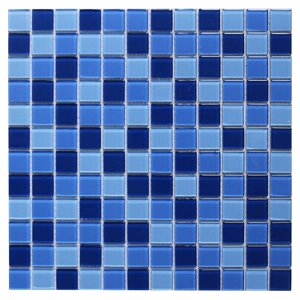 Мозаика Artens «Shaker», 30х30 см, стекло, цвет синий/голубой