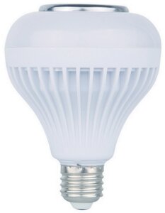 Лампа светодиодная Music E27 230 В 10 Вт 800 лм, регулируемый цвет света RGB, музыкальная, подключение к смартфону