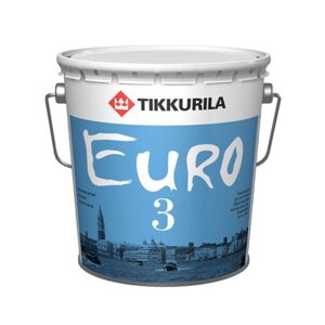 Краска интерьерная EURO MATT 3С гл/мат 2,7л
