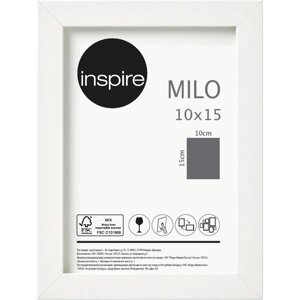 Рамка Inspire «Milo», 10х15 см, цвет белый