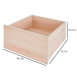 Ящик для шкафа Лион 34x41.7x19.2 см ЛДСП цвет дуб комано
