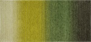 Коврик «Сабрина» 258, 160х75 см, латекс/шенилл, цвет зелёный/жёлтый