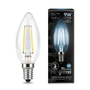 Лампа Gauss LED Filament Свеча 9W E14 710 lm 4100K 103801209
