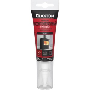 Герметик высокотемпературный Axton до 300°C цвет черный 60 мл