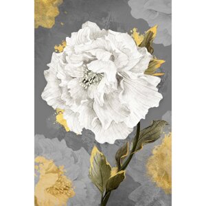 Картина на холсте Постер-лайн Белый цветок 1 40x60 см