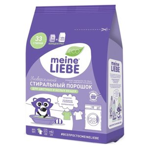 Порошок стиральный MEINE LIEBE универсальный концентрат 1000г мягкая упаковка