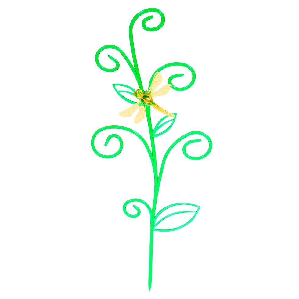 Держатель для комнатных растений «Стрекоза на ветке», цвет зелёный - скидка