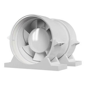 Вентилятор ЭРА осевой канальный PRO 5 D125 приточно-вытяжной с крепежным комплектом
