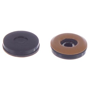 Набойки Standers PTFE 30 мм, круглые, пластик, цвет коричневый, 4 шт.