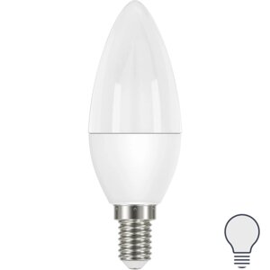 Лампа светодиодная Lexman Candle E14 175-250 В 5 Вт матовая 400 лм нейтральный белый свет