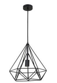 Светильник подвесной Byron, 1 лампа, 3 м?, цвет чёрный