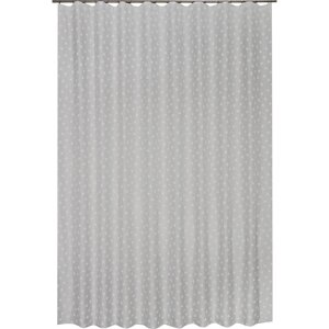 Тюль на ленте Лютик 250x260 см цвет серый