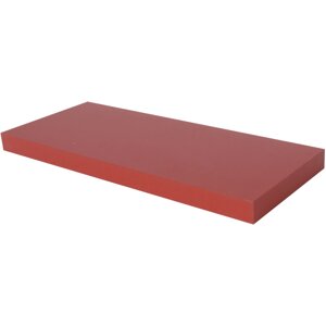 Полка мебельная прямая 800x235x38 мм, МДФ, цвет красный
