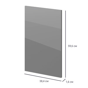 Дверь для шкафа Лион Аша 38x59.6x1.6 см ЛДСП цвет серый