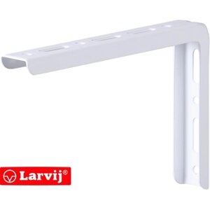 Кронштейн Larvij Modern1, 120х180 мм, сталь, цвет белый