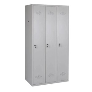 Шкаф мебельный 90x186x50 см ST металлический серый
