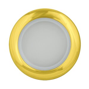 Светильник точечный встраиваемый влагозащищенный Fametto под отверстие 70 мм, 1.3 м?, цвет золото