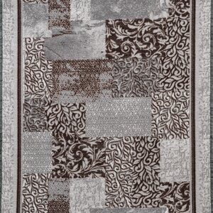 Дорожка ковровая «Вербена» 1 м, цвет серый
