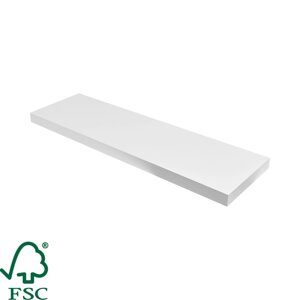 Полка мебельная Spaceo White, 800x235x38 мм, МДФ, цвет белый