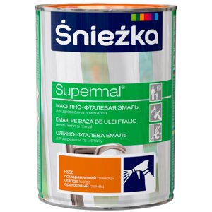 Эмаль Sniezka Supermal матовая цвет оранжевый 0.8 л