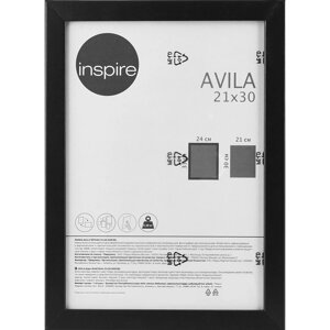 Рамка Inspire Avila 21x30 см МДФ цвет черный