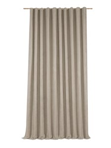 Штора на ленте «Рим» 200x310 см цвет серый/бежевый