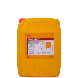 Пластификатор для тонкослойных штукатурок и стяжек Sika Latex 10 кг
