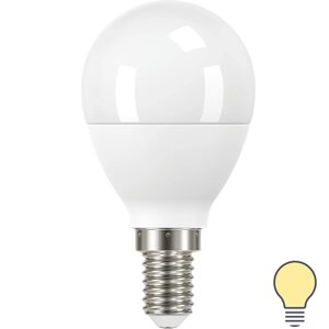 Лампа светодиодная Lexman P45 E14 175-250 В 7.5 Вт матовая 750 лм теплый белый свет