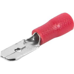 Штекер РпИп 1.5-6.3 1.5 мм?, цвет красный, 10 шт.