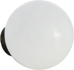 Ручка-кнопка мебельная KF12-11, керамика, цвет белый