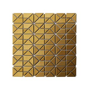 Мозаика стеклянная Artens Sekdem 30x30 см цвет золотой