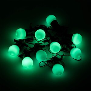 Гирлянда светодиодная шарики Gauss Holiday Белт лайт электрическая 8 м цвет зеленый